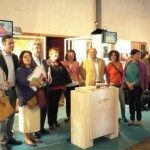 Representantes de COCETA e do Consello Reitor de UGACOTA xunto con parte do persoal técnico