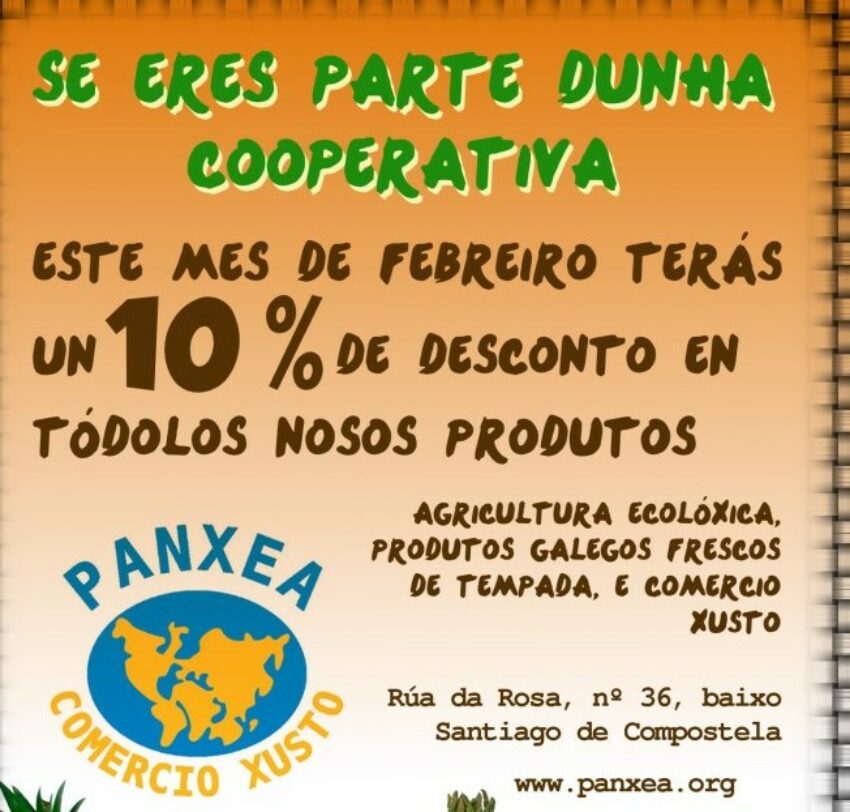 En Panxea mes das cooperativas, teredes descontos