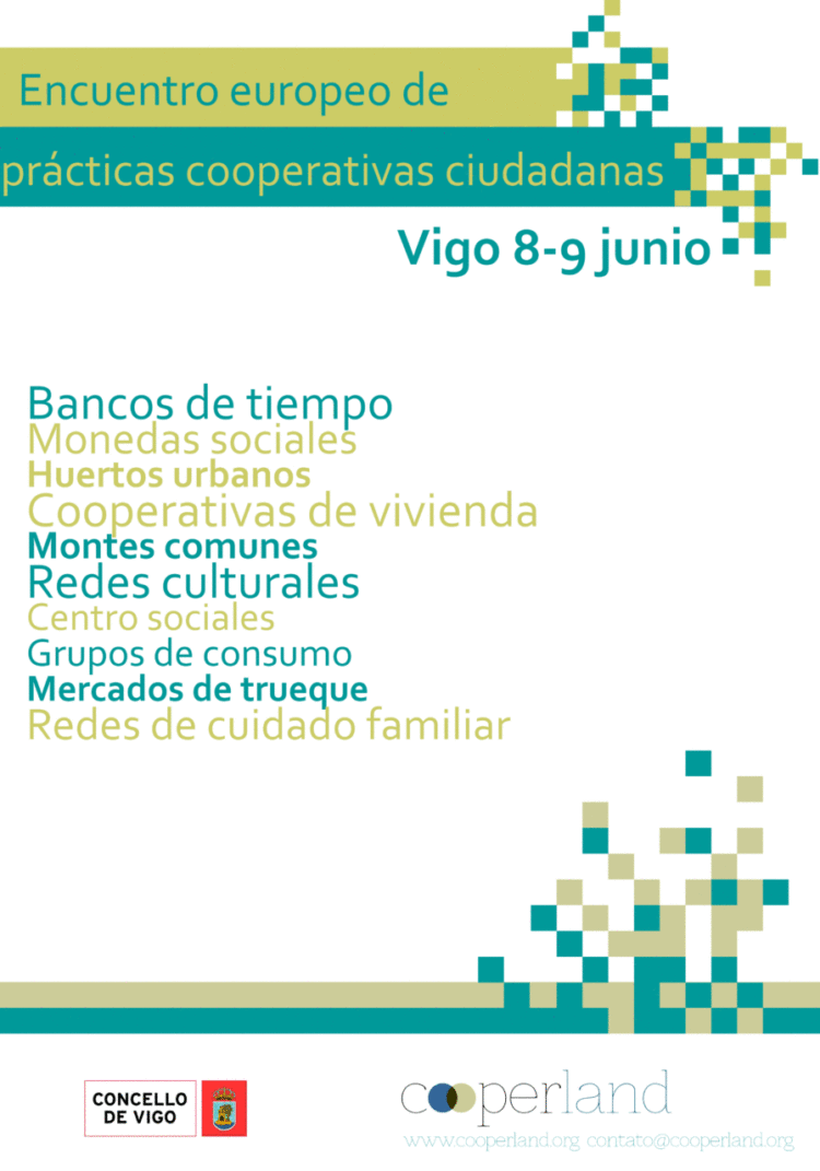 1º Encontro Europeo de Prácticas Cooperativas Cidadás 8-9 xuño en Vigo
