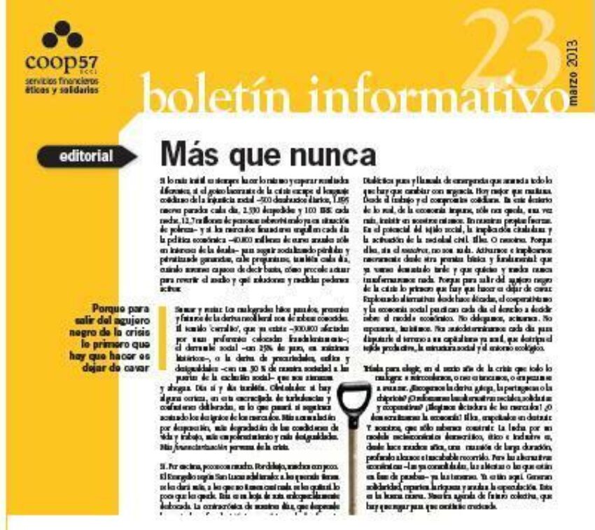 Nº 23 Boletín informativo Coop57