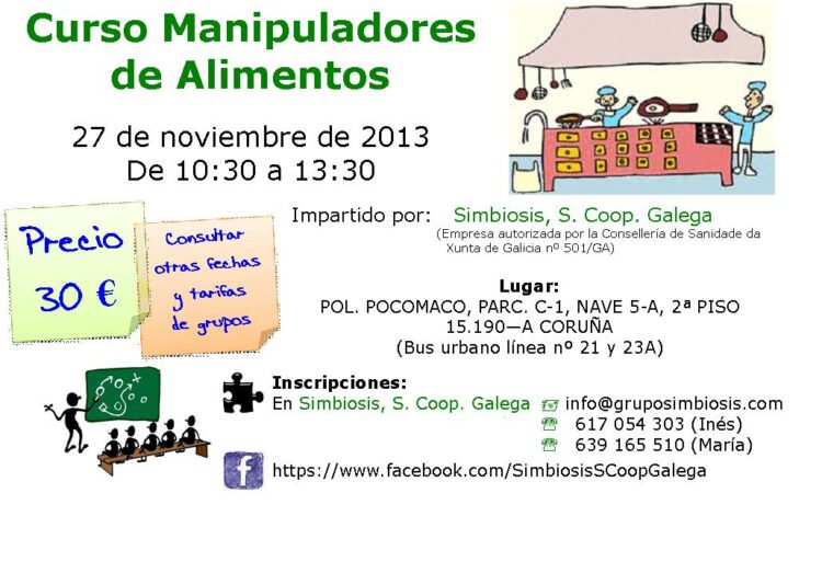 Novo curso de Manipulador de alimentos