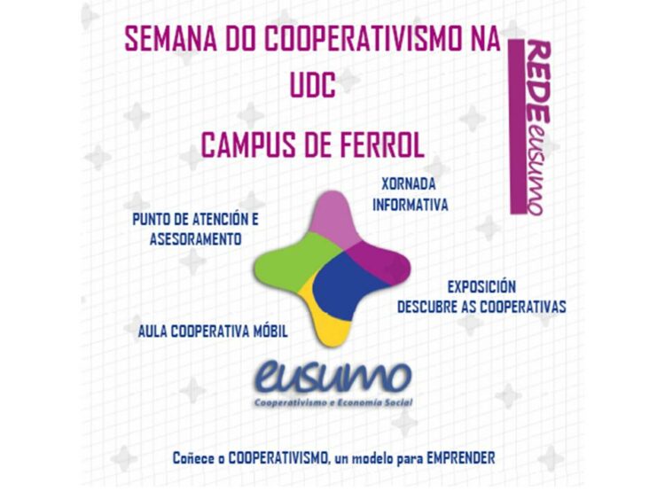 Semana do Cooperativismo no Campus de Ferrol-UDC 25-29 Novembro