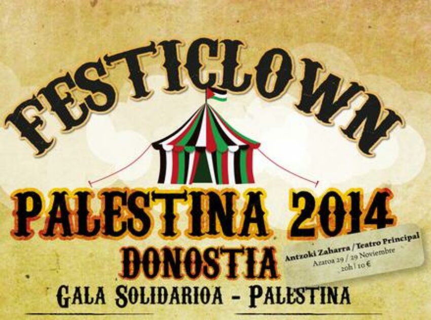 Culturactiva celebra a Gala Solidaria por Palestina – 29/11/13 San Sebastián