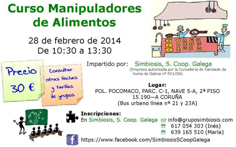Nuevo curso de Manipulador de Alimentos