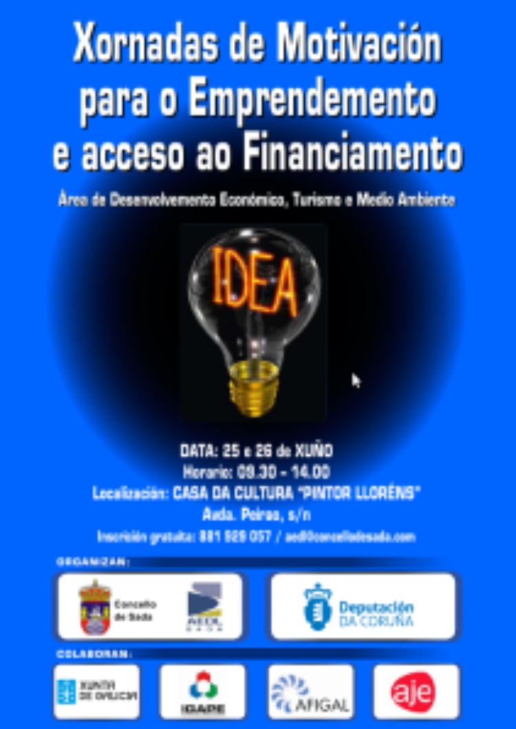 Programa da Xornada de motivación para o emprendemento e acceso ao financiamento