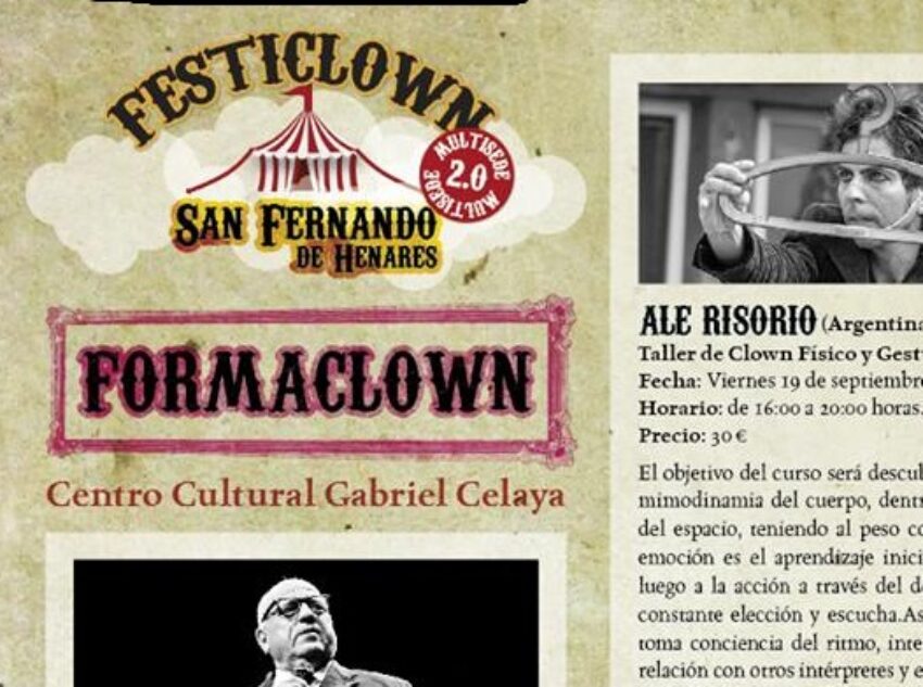 Culturactiva abre la inscripción para Formaclown. Madrid 18-21 de septiembre