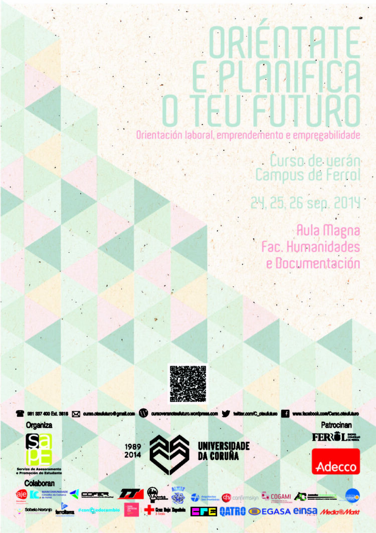 Curso: Oriéntate y planifica tu futuro. Campus de Ferrol 24-26 de Septiembre