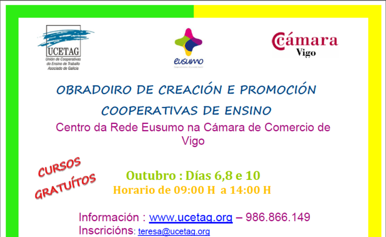 Obradoiro de creación e promoción de cooperativas de ensino