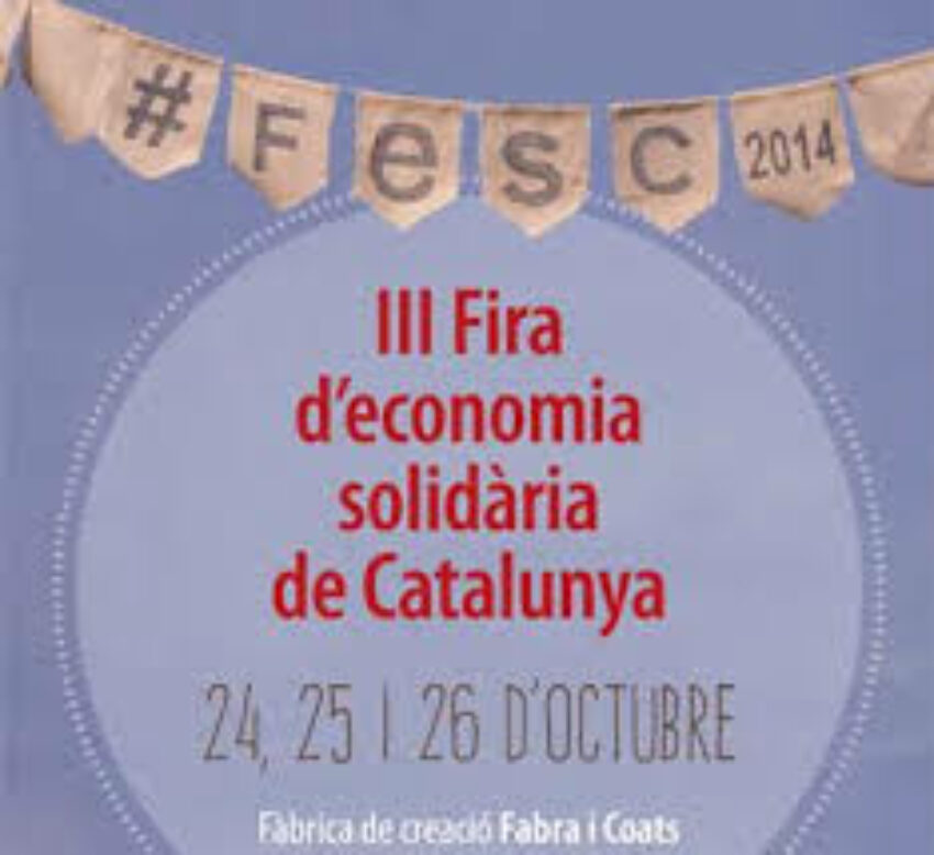 III Feira da economía solidaria de Cataluña: 24, 25 e 26 de outubro