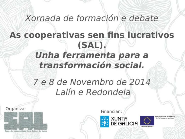 Cooperativas sin fines lucrativos, jornadas de la Rede SAL