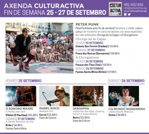 Axenda fin de semana Culturactiva