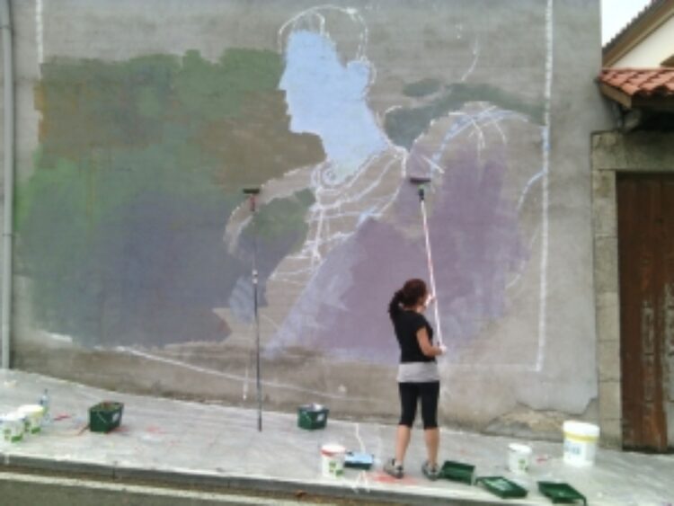Cestola na Cachola pintará murales en la Ribeira Sacra