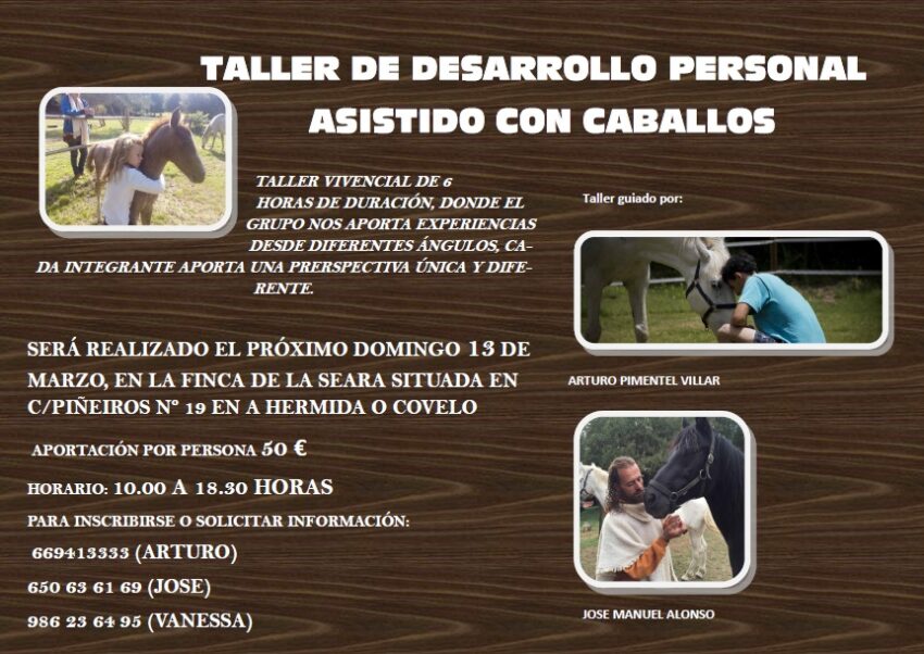 Talleres de Árbore da Vida: Desarrollo Personal con Caballos, y Elaboración de Pan
