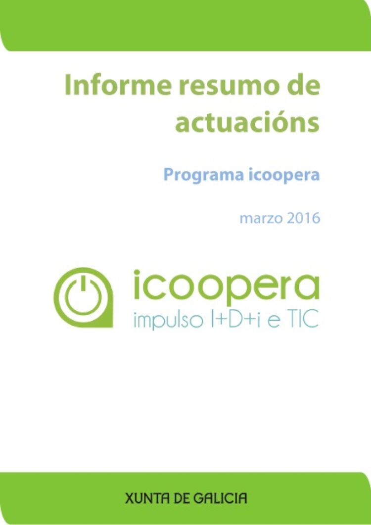 Informe resumen de actuaciones del programa ICoopera