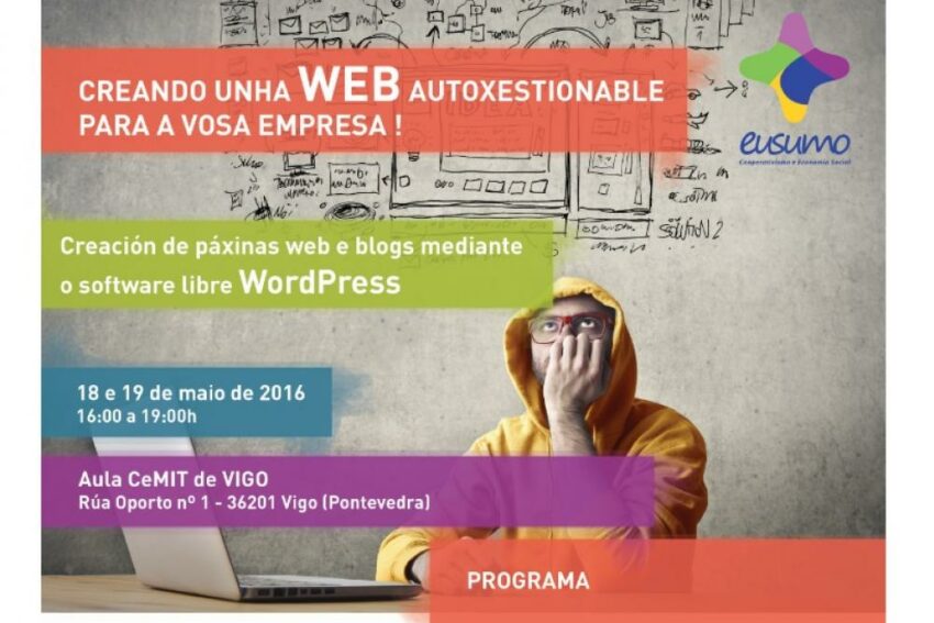 Creación de páxinas webs e blogs mediante o software libre WordPress | Vigo
