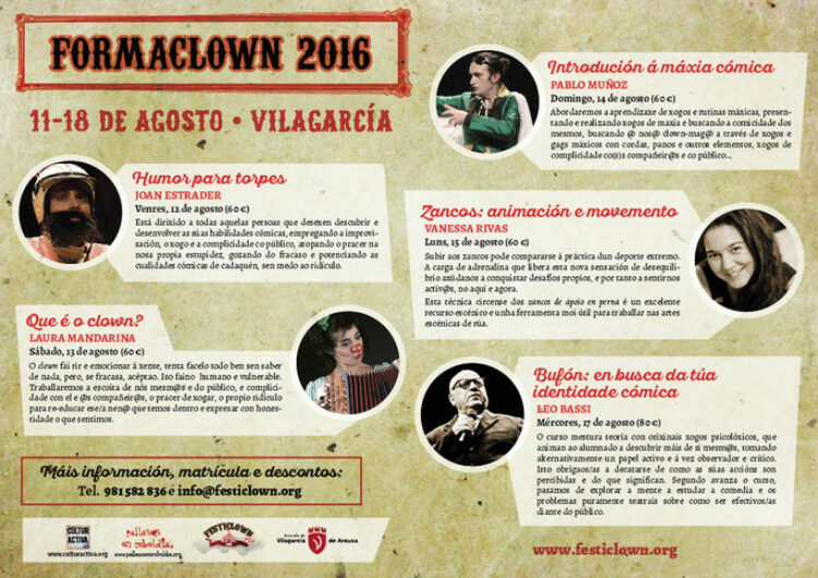 Culturactiva organiza Formaclown