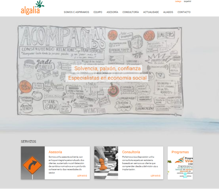 Algalia está de estrena, presentan la nueva web