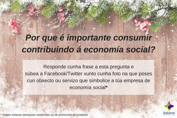 Campaña de Navidad para un consumo que contribuya a la Economía Social