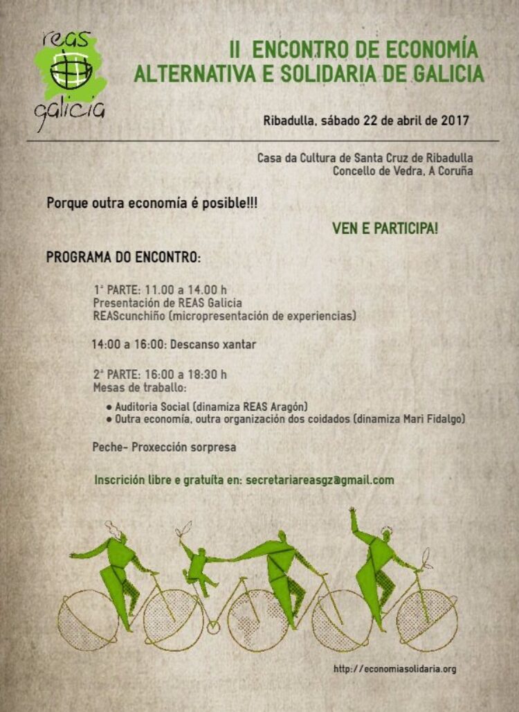II Encuentro de Economía Alternativa y Solidaria de Galicia | Vedra, 22 de abril