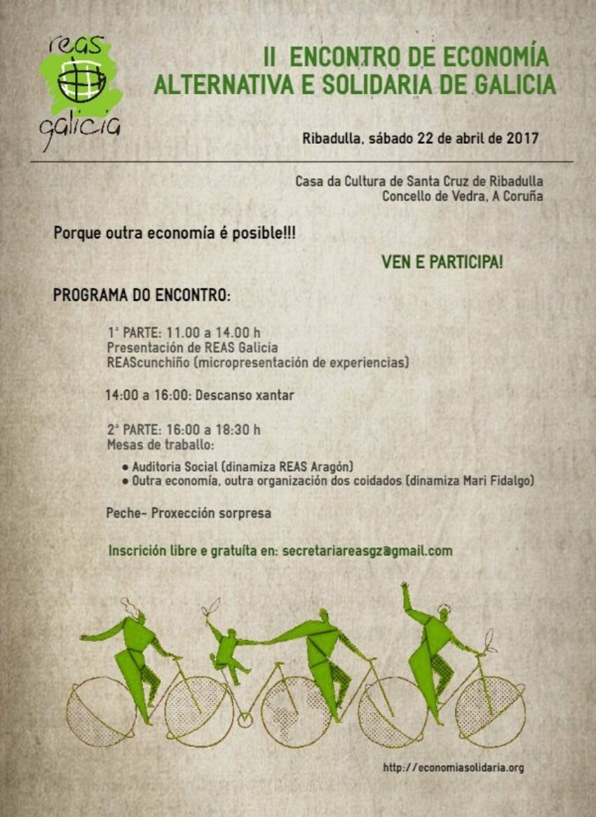 II Encuentro de Economía Alternativa y Solidaria de Galicia | Vedra, 22 de abril