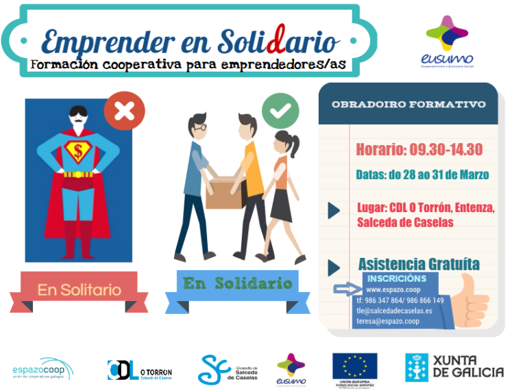 Formación cooperativa | 28-31 de marzo, Salceda de Caselas
