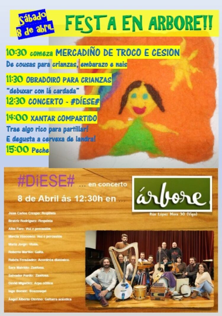 Árbore Consumo Consciente invita a su Fiesta del Sábado 8 de abril