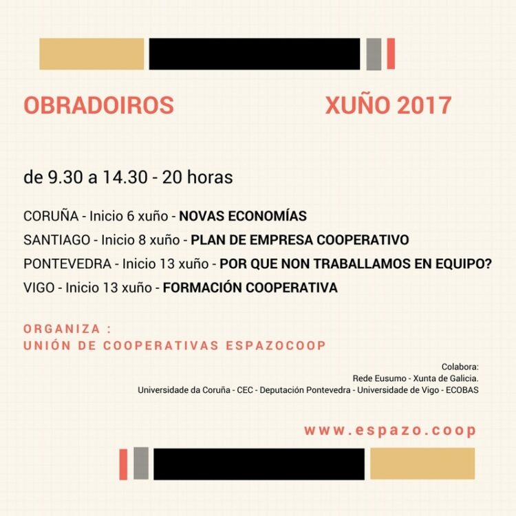Xuño: Formación cooperativa de Espazocoop