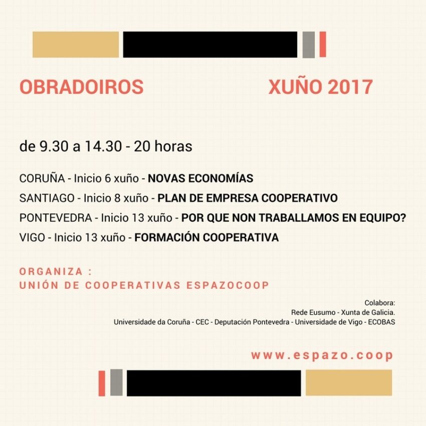 Xuño: Formación cooperativa de Espazocoop