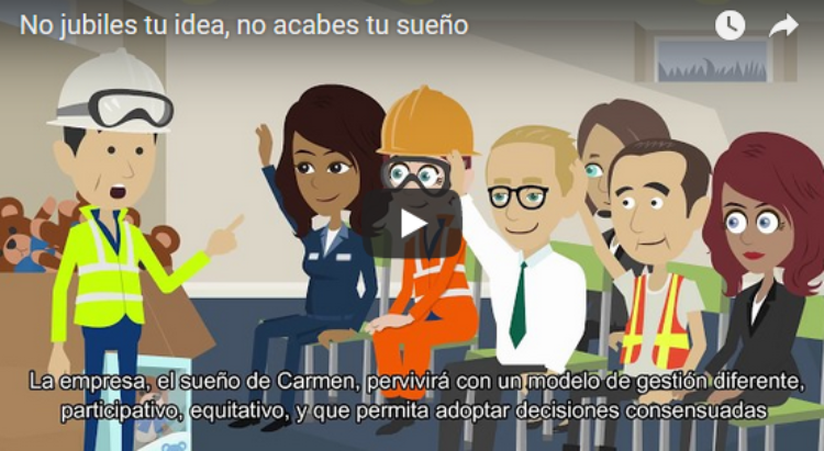 Vídeos: Non xubiles a túa idea, non acabes o teu soño | Transmisión de empresas en forma cooperativa
