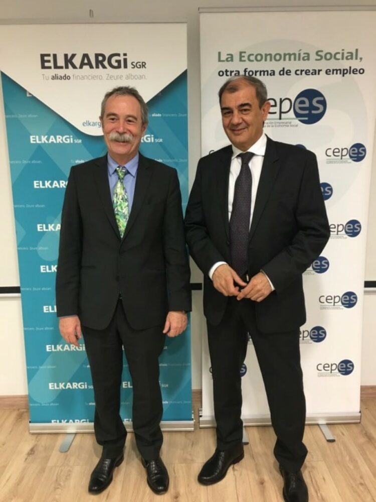 CEPES y ELKARGI SGR firman un acuerdo para mejorar la financiación de la Economía Social