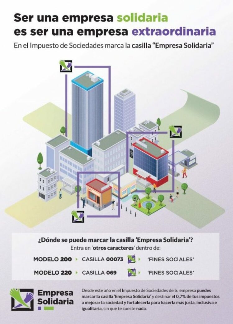Campaña para marcar la X de Fines Sociales en el Impuesto de Sociedades