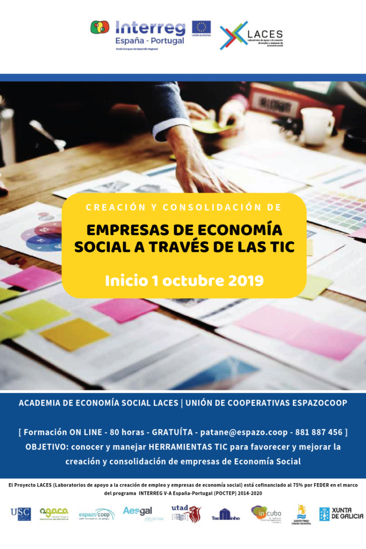 Curso de teleformación gratuíto, en el área de las Empresas de Economía Social y las Herramientas TIC