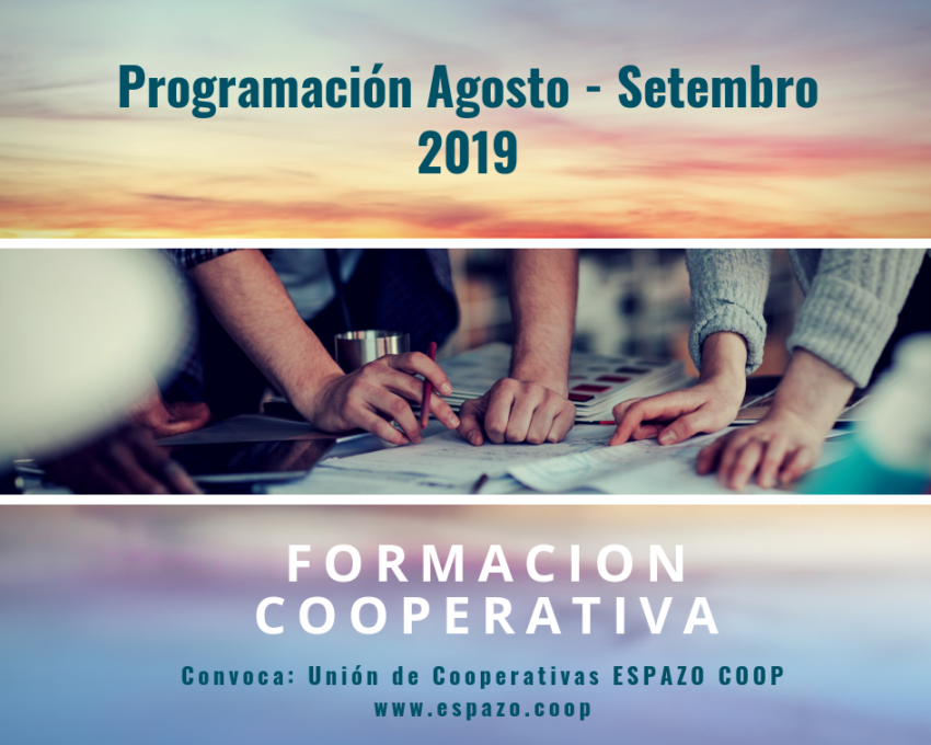 Talleres en agosto y septiembre 2019 | Unión de Cooperativas EspazoCoop