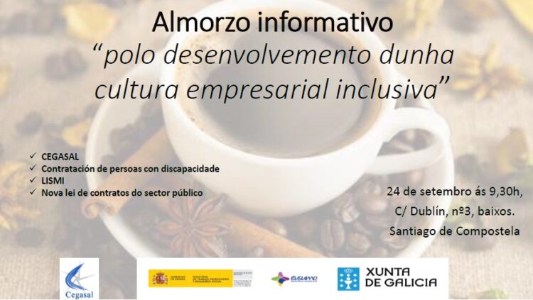 Desayuno informativo: «Por el desarrollo de una cultura empresarial inclusiva» 24 septiembre | Cegasal