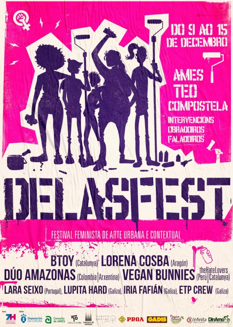 Arrancó Delas Fest, primer festival de arte urbana feminista de Europa | 7H Cooperativa Cultural