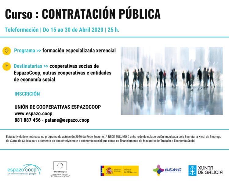 « Contratación Pública » Teleformación de EspazoCoop especializada