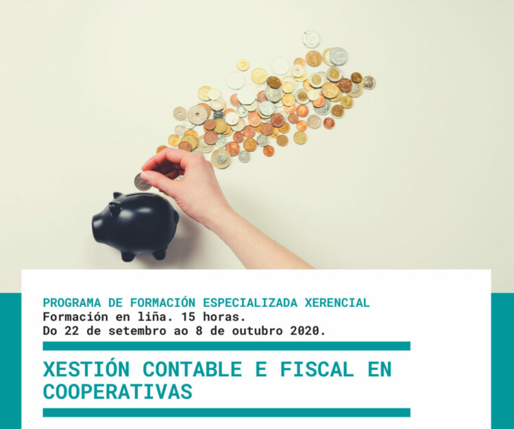 Gestión Contable y Fiscal en Cooperativas | Teleformación, inicio en septiembre