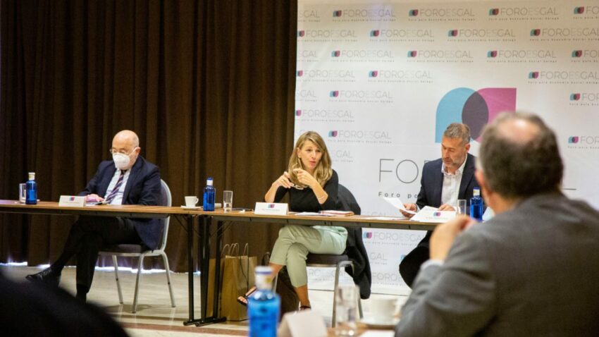 A ministra de Traballo escenifica en Galicia o seu apoio á economía social e o modelo produtivo que representa.