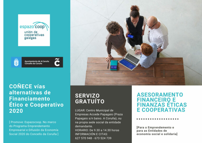 Servizo Asesoramento Financeiro e Finanzas Éticas e Cooperativas 2020 | A Coruña